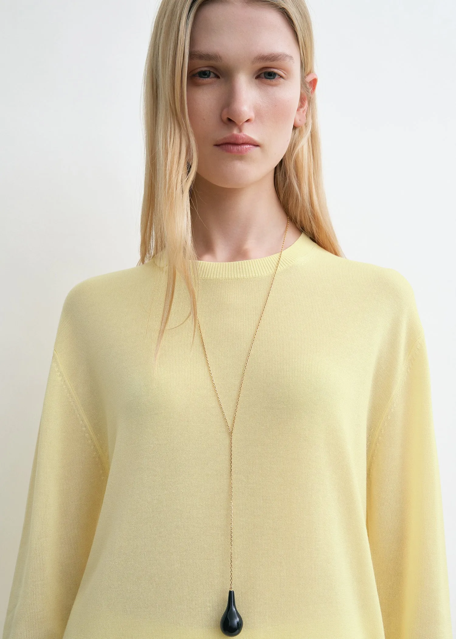 Long-sleeve tee knit straw sold by Toteme product image thumbnail 4