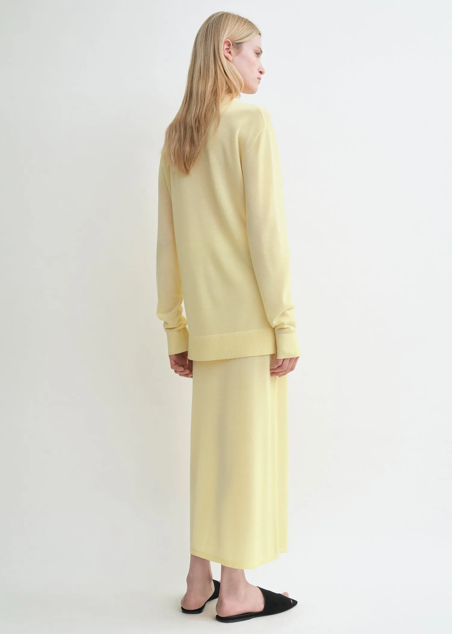 Long-sleeve tee knit straw sold by Toteme product image thumbnail 3
