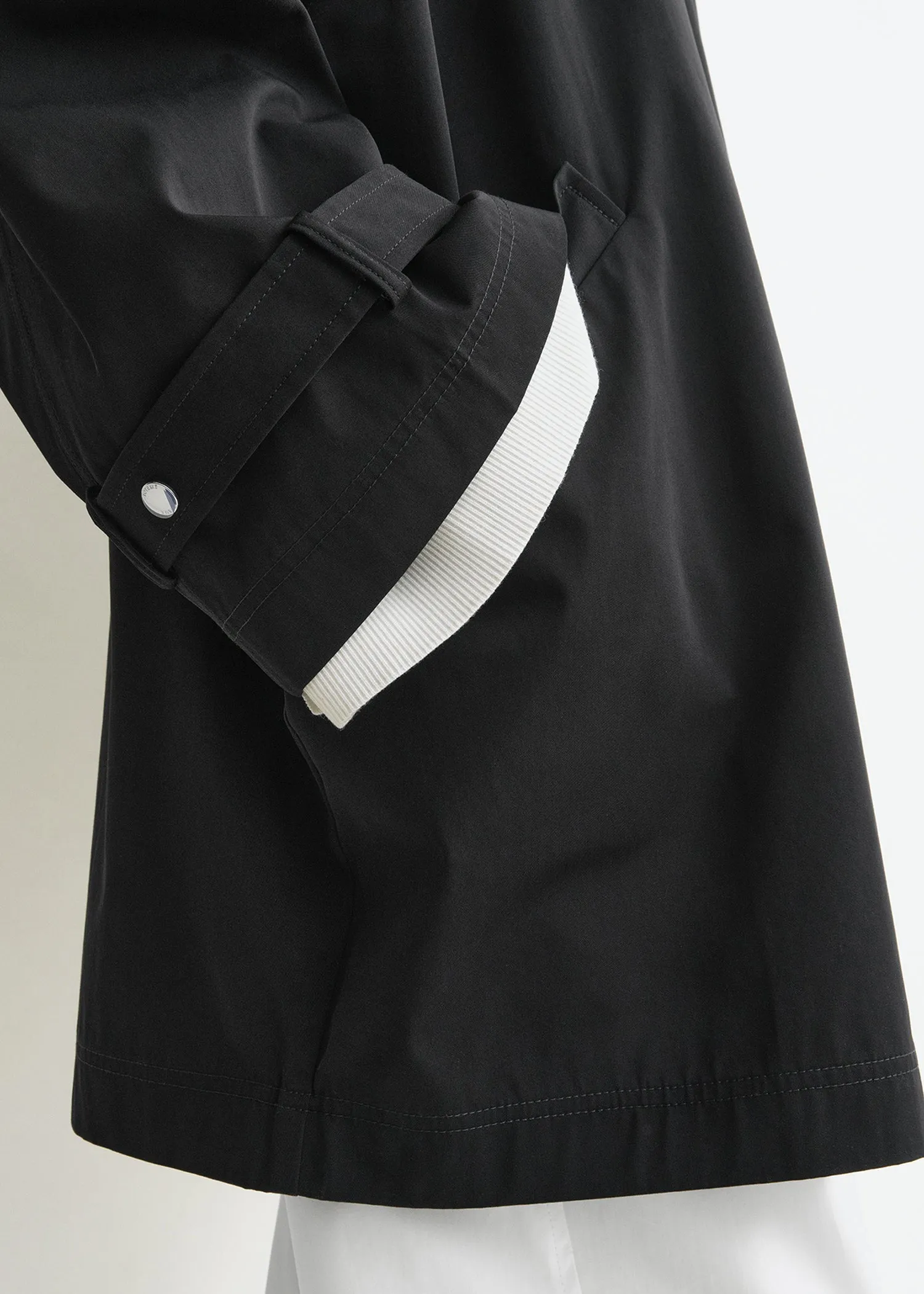 Oversized trench jacket black sold by Toteme product image thumbnail 5