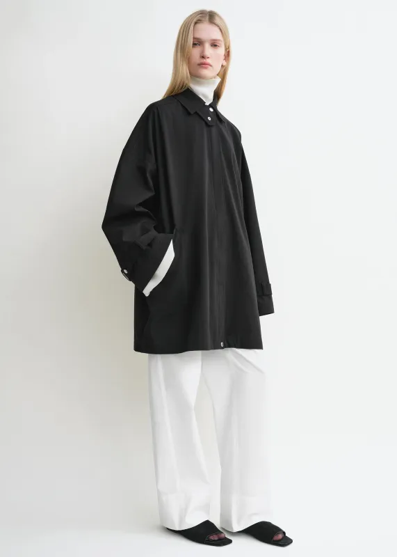 Oversized trench jacket black sold by Toteme