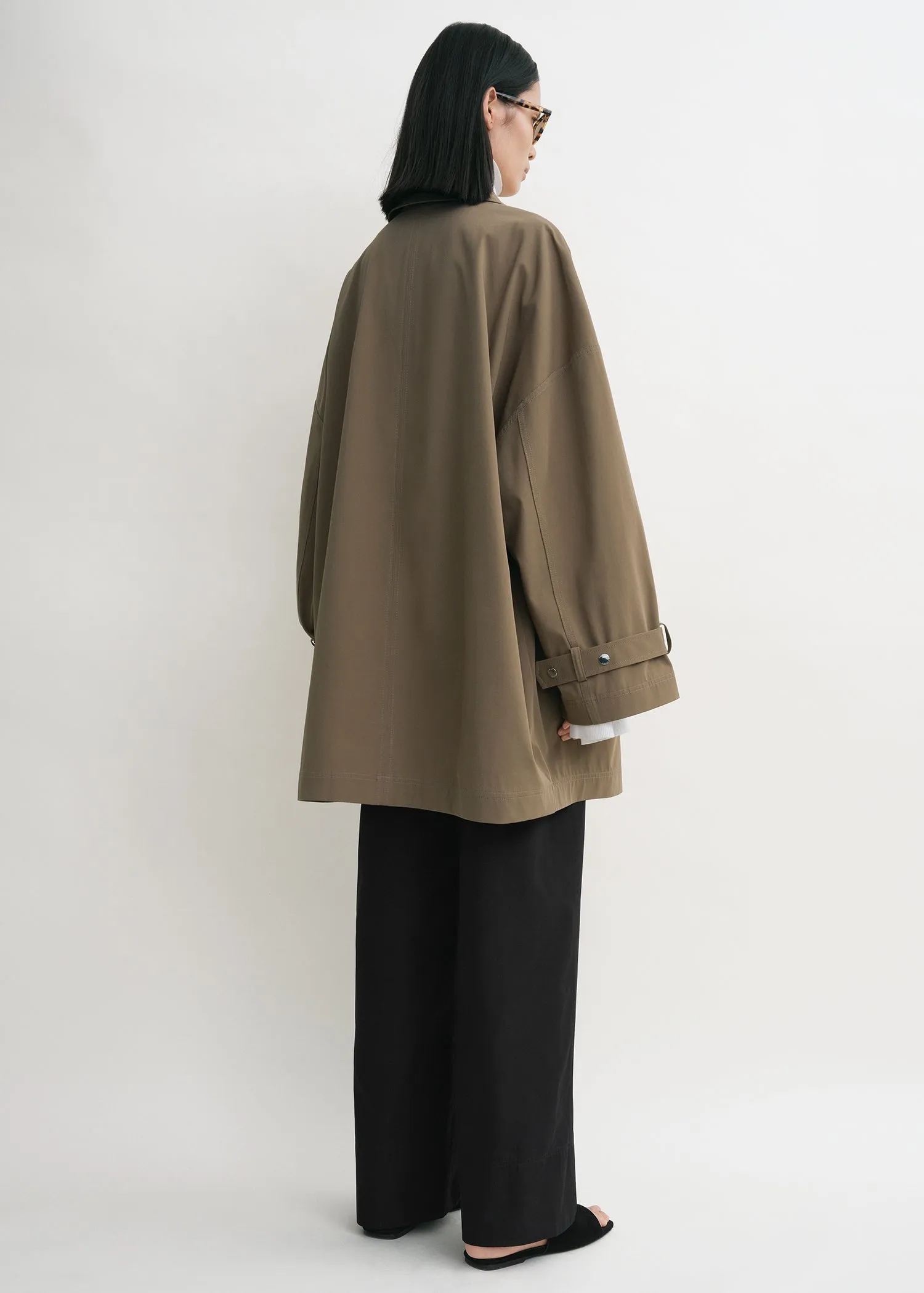 Oversized trench jacket hazel sold by Toteme product image thumbnail 3