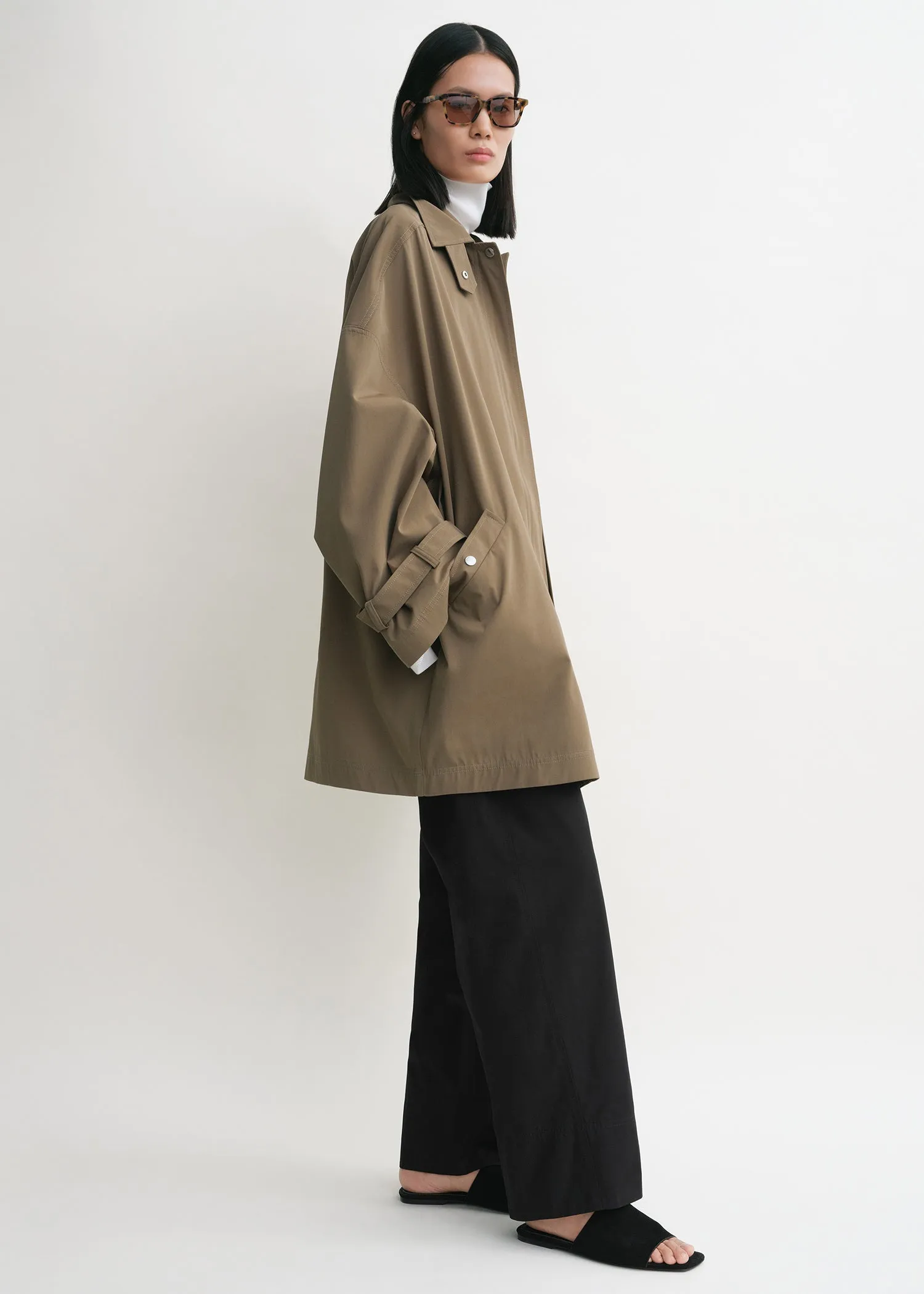 Oversized trench jacket hazel sold by Toteme product image thumbnail 2