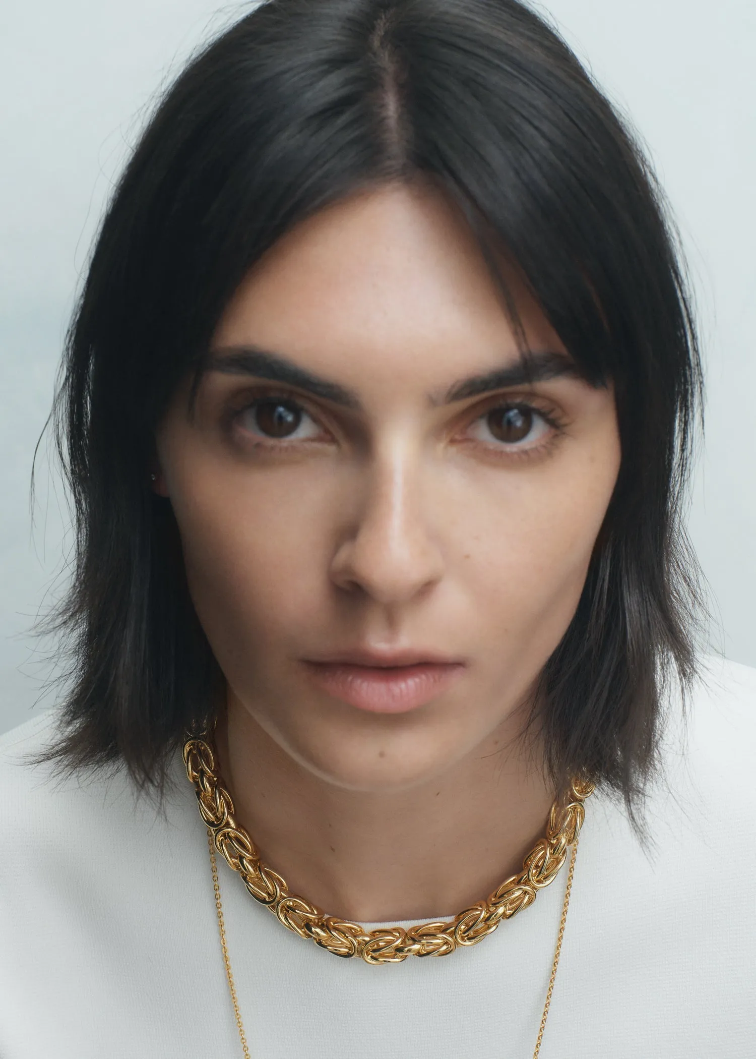 Byzantine collar gold sold by Toteme product image thumbnail 2