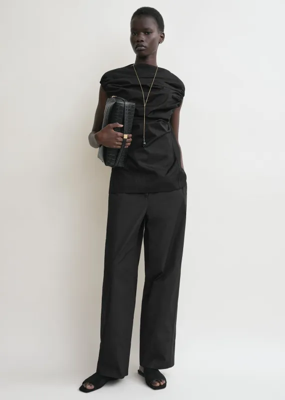 Gathered top black sold by Toteme