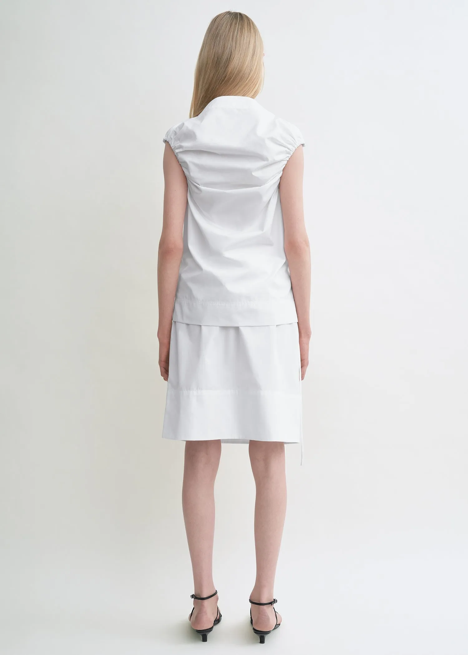 Gathered top white sold by Toteme product image thumbnail 3