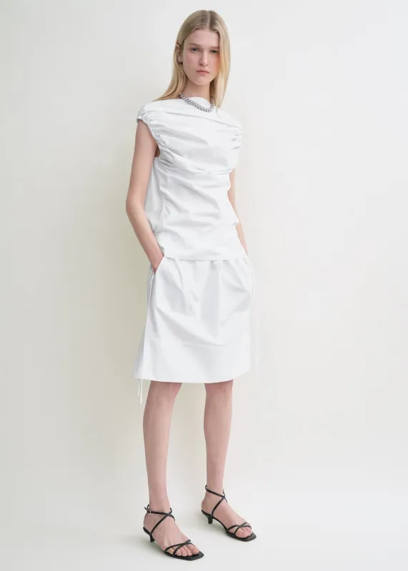 Gathered top white made by Toteme