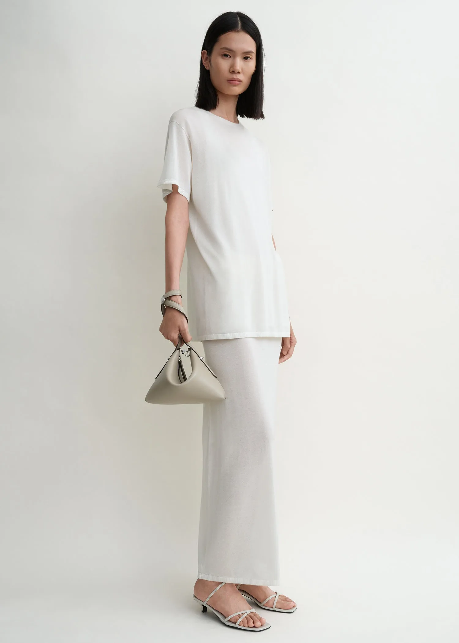 Bevel leather wristlet fawn sold by Toteme product image thumbnail 2