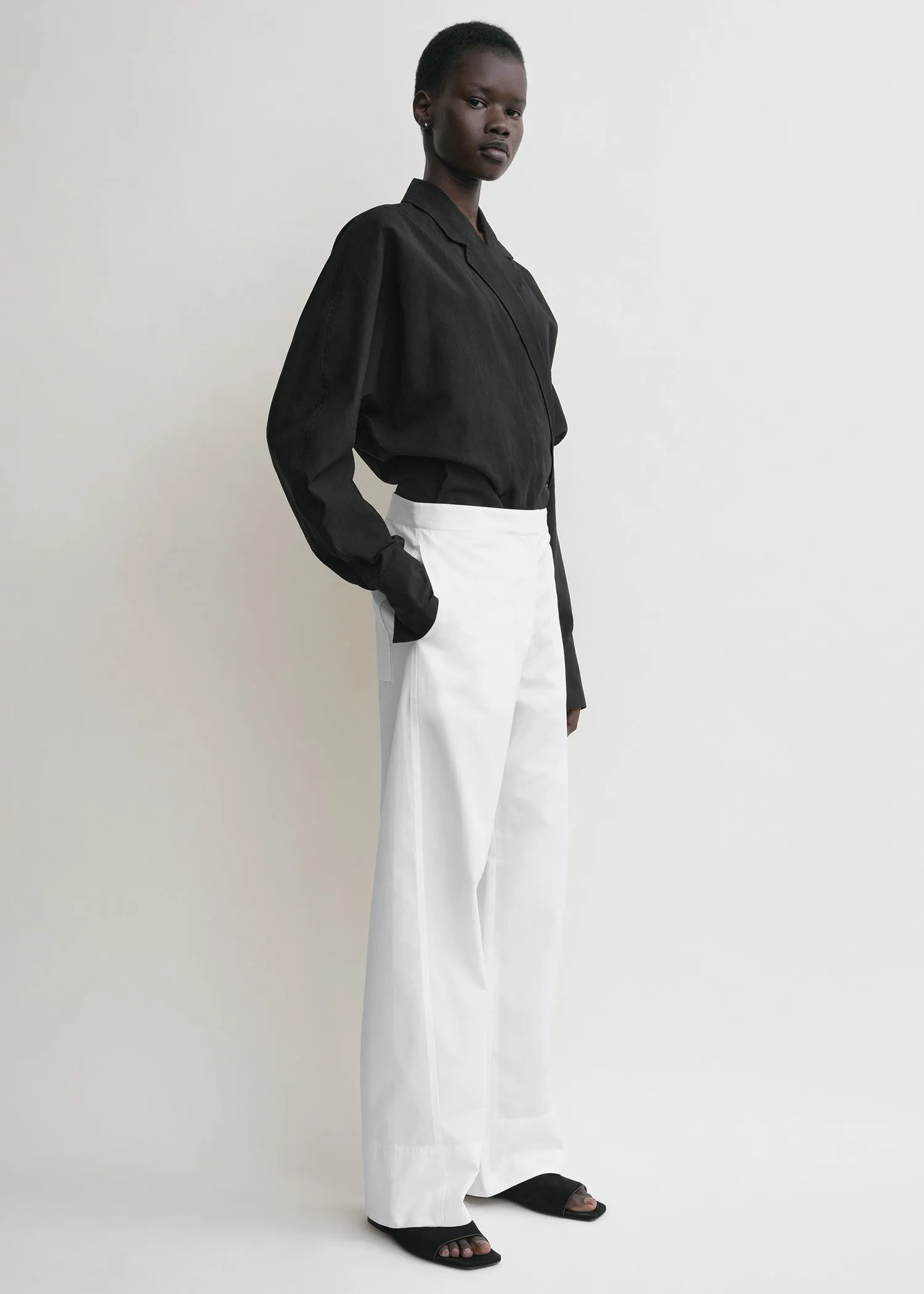 Wrap blouse black sold by Toteme product image thumbnail 2