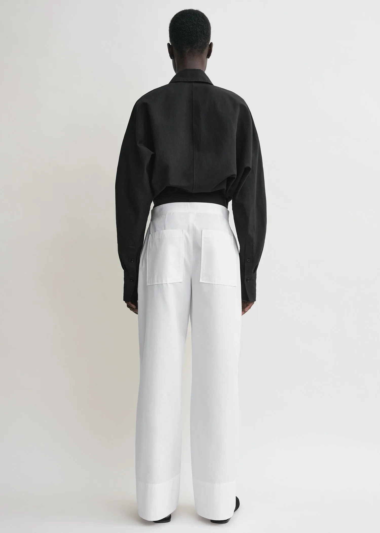 Wrap blouse black sold by Toteme product image thumbnail 3