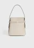 Belted suede bucket bag pearl sold by Toteme