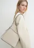 Belted suede bucket bag pearl sold by Toteme