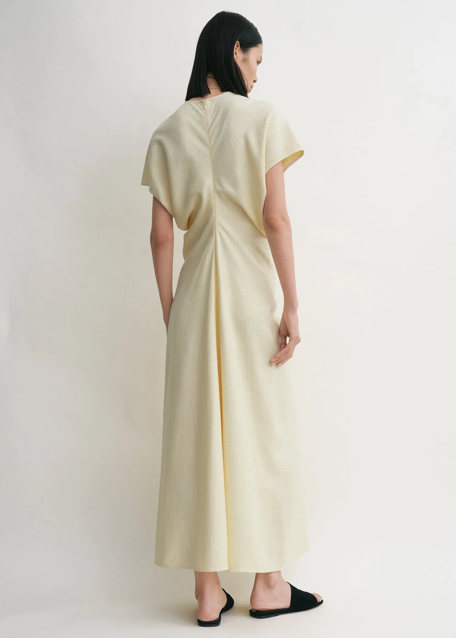 Slouch waist basketweave dress straw sold by Toteme product image thumbnail 3