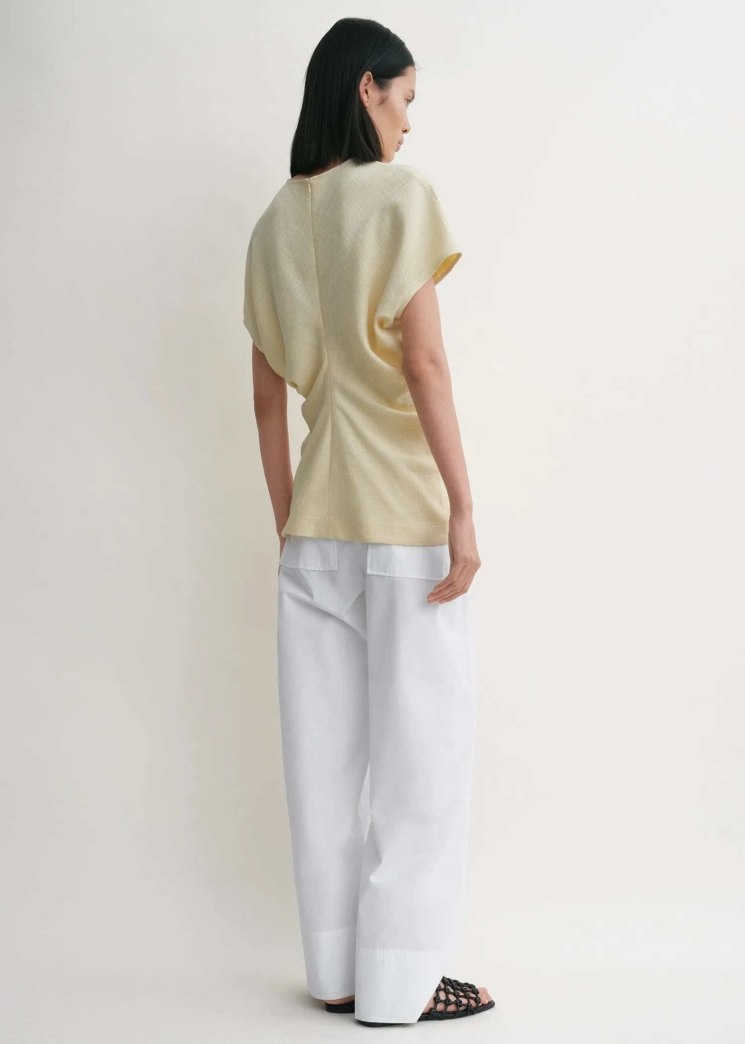 Slouch waist basketweave top straw sold by Toteme product image thumbnail 3
