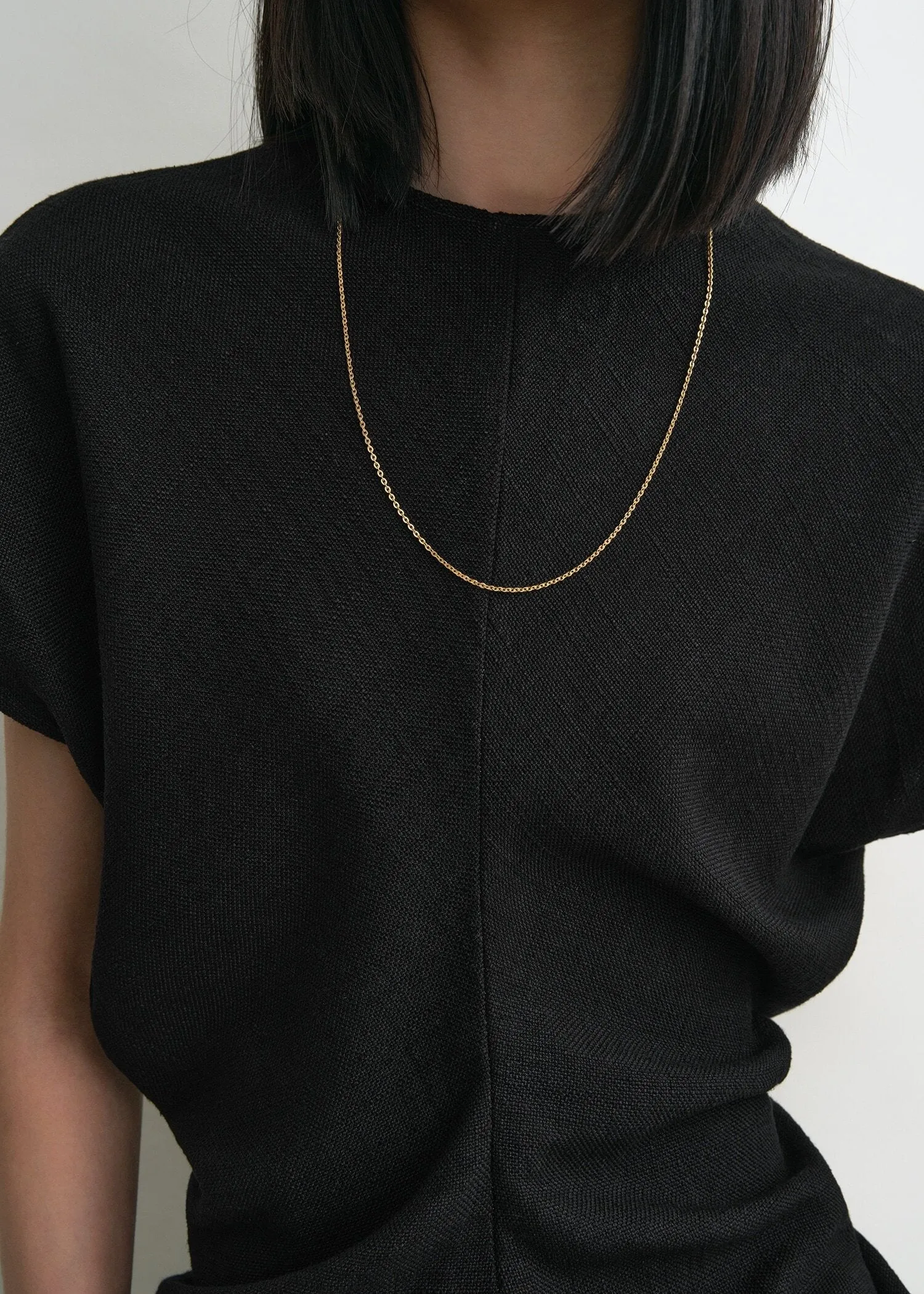 Slouch waist basketweave top black sold by Toteme product image thumbnail 4