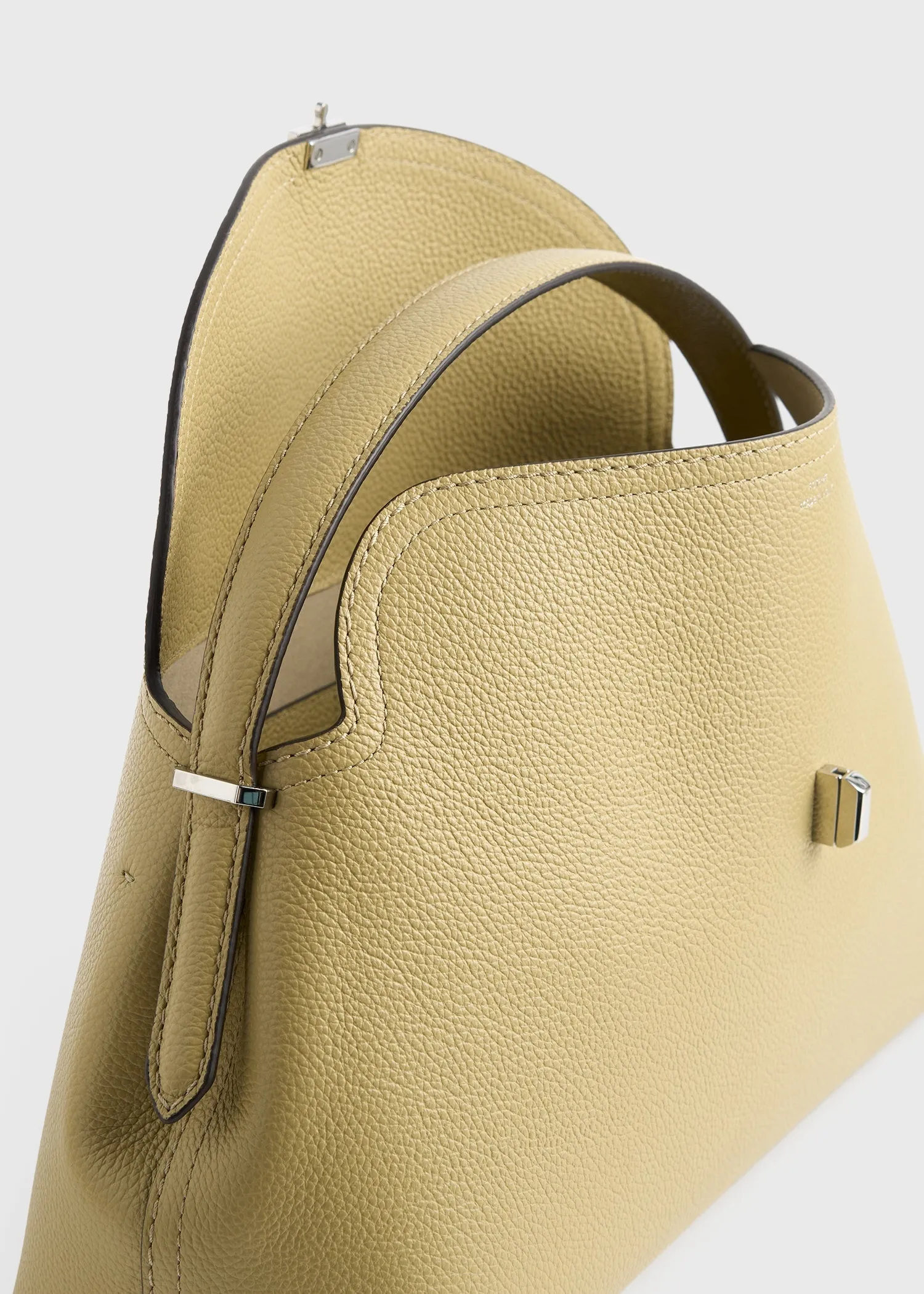 T-lock grained-leather top handle desert sold by Toteme product image thumbnail 4