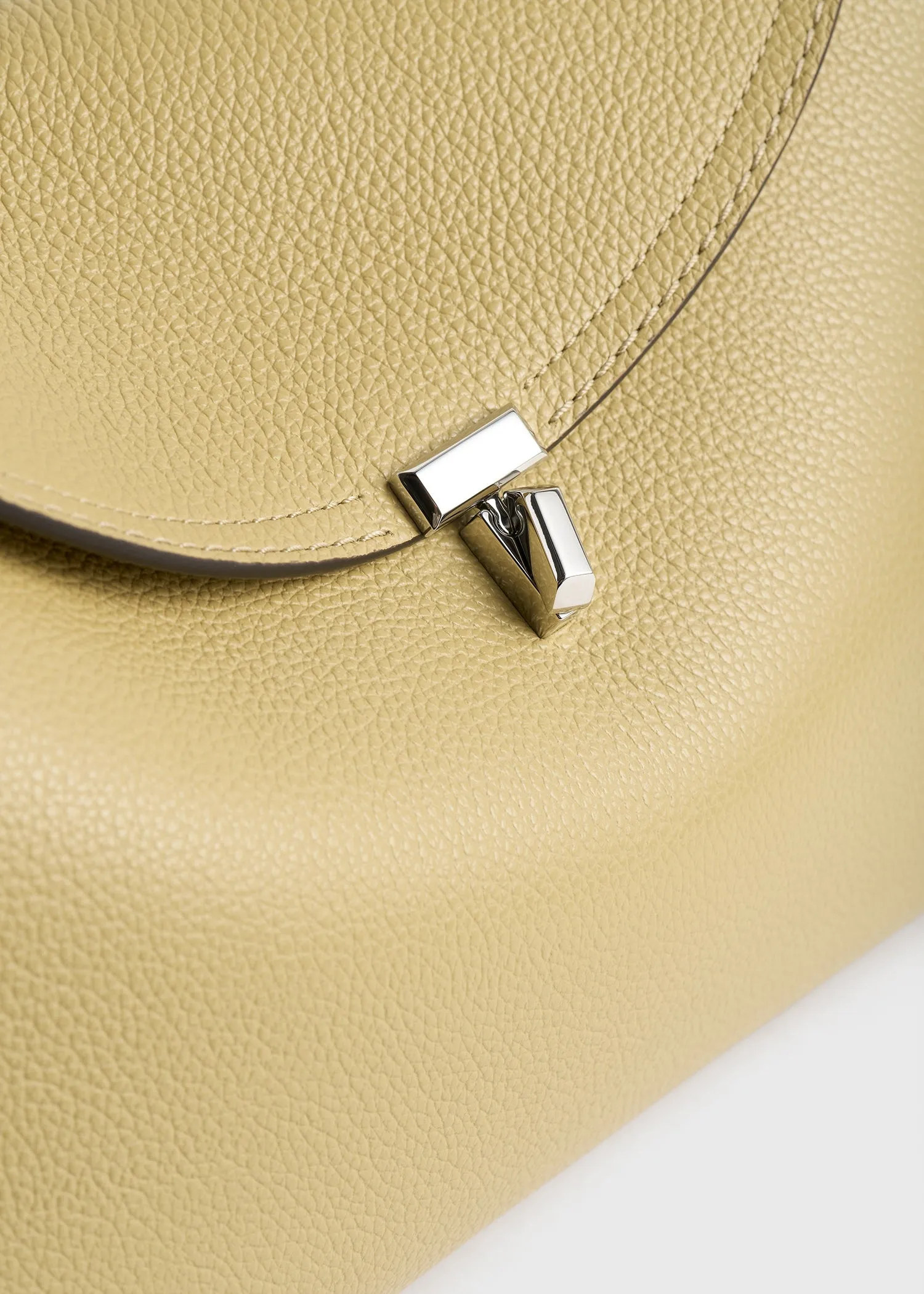 T-lock grained-leather top handle desert sold by Toteme product image thumbnail 5