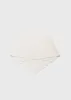 Maxi wool triangle scarf winter white sold by Toteme