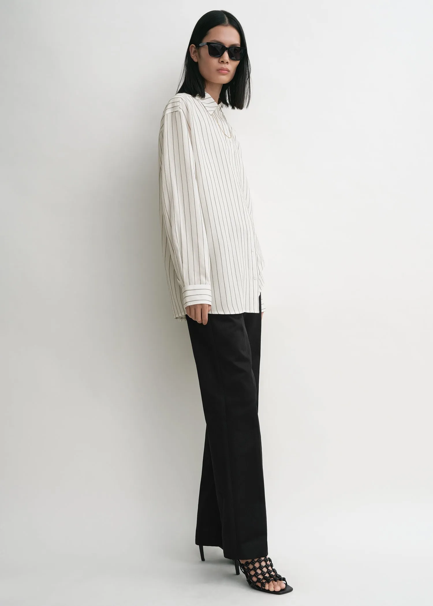 Classic stripe shirt white/oyster sold by Toteme product image thumbnail 2