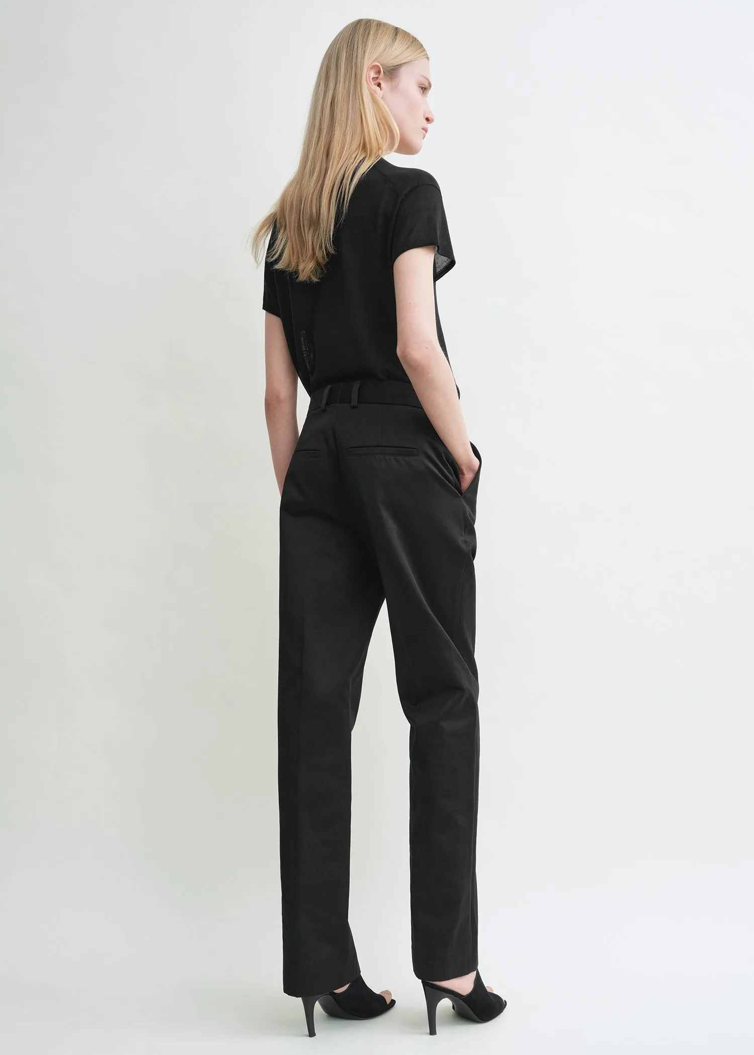 Tailored chinos black sold by Toteme product image thumbnail 3