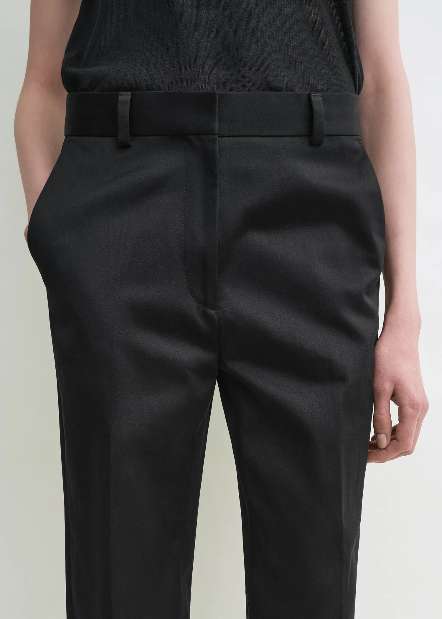 Tailored chinos black sold by Toteme product image thumbnail 4