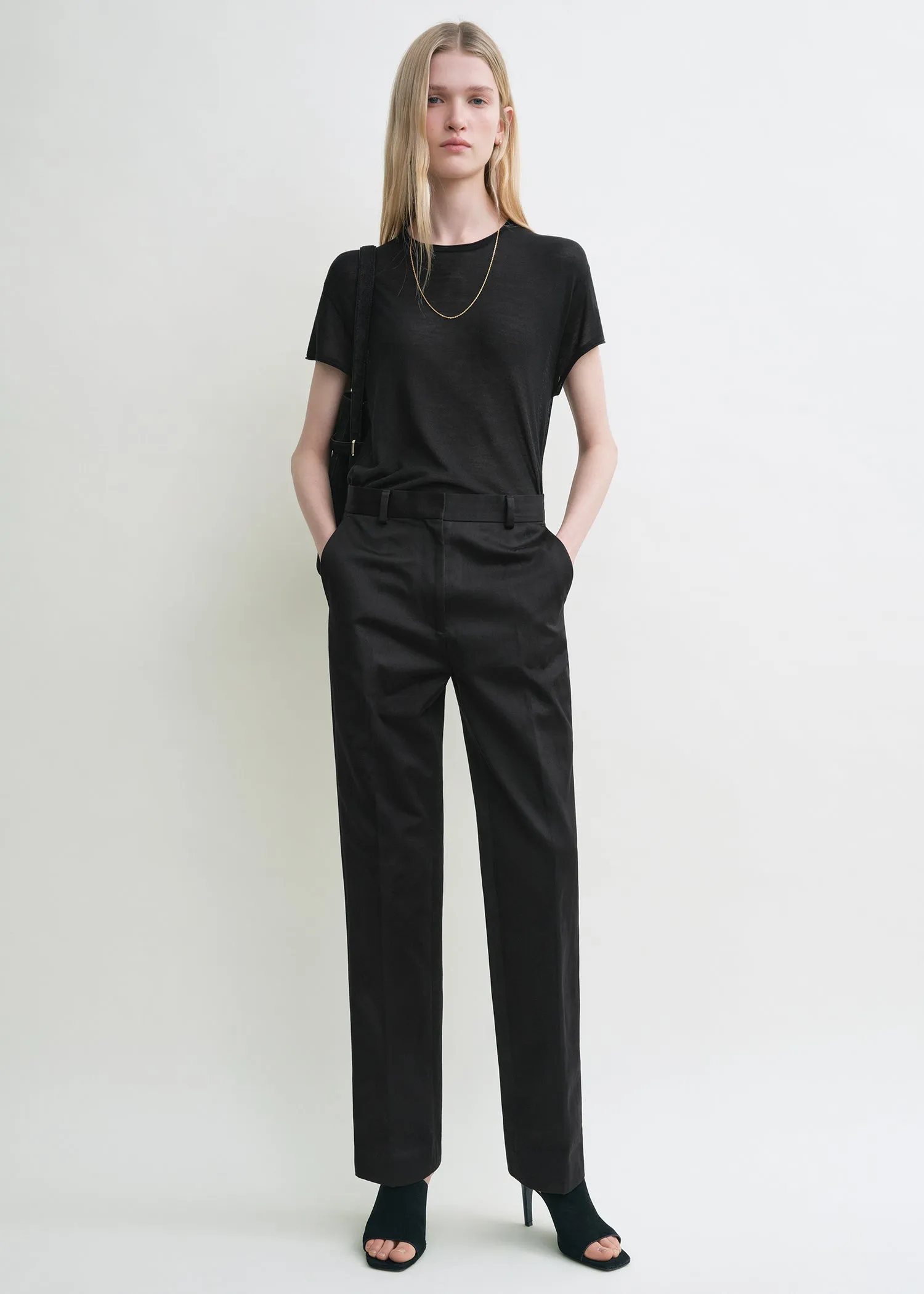 Tailored chinos black sold by Toteme