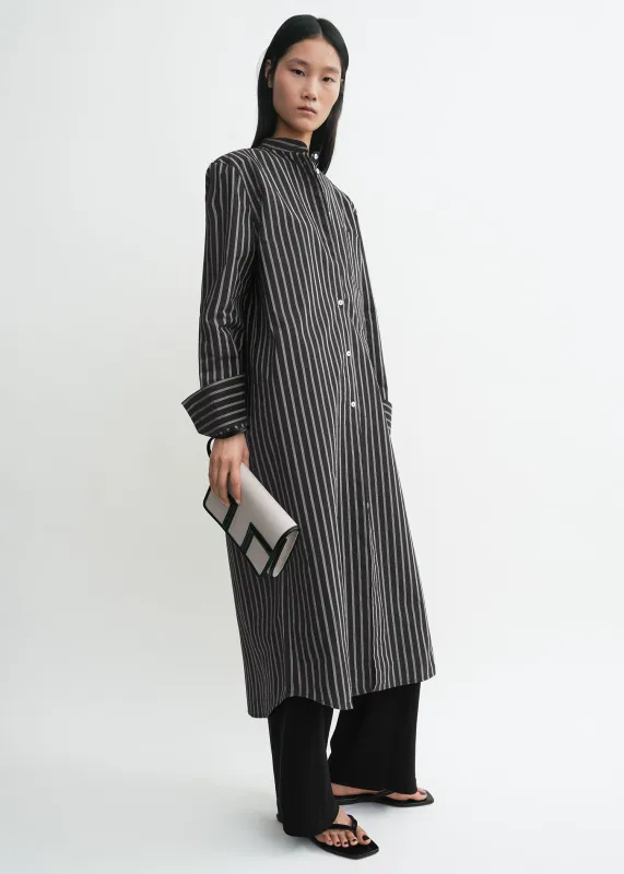 Striped summer tunic black/white sold by Toteme