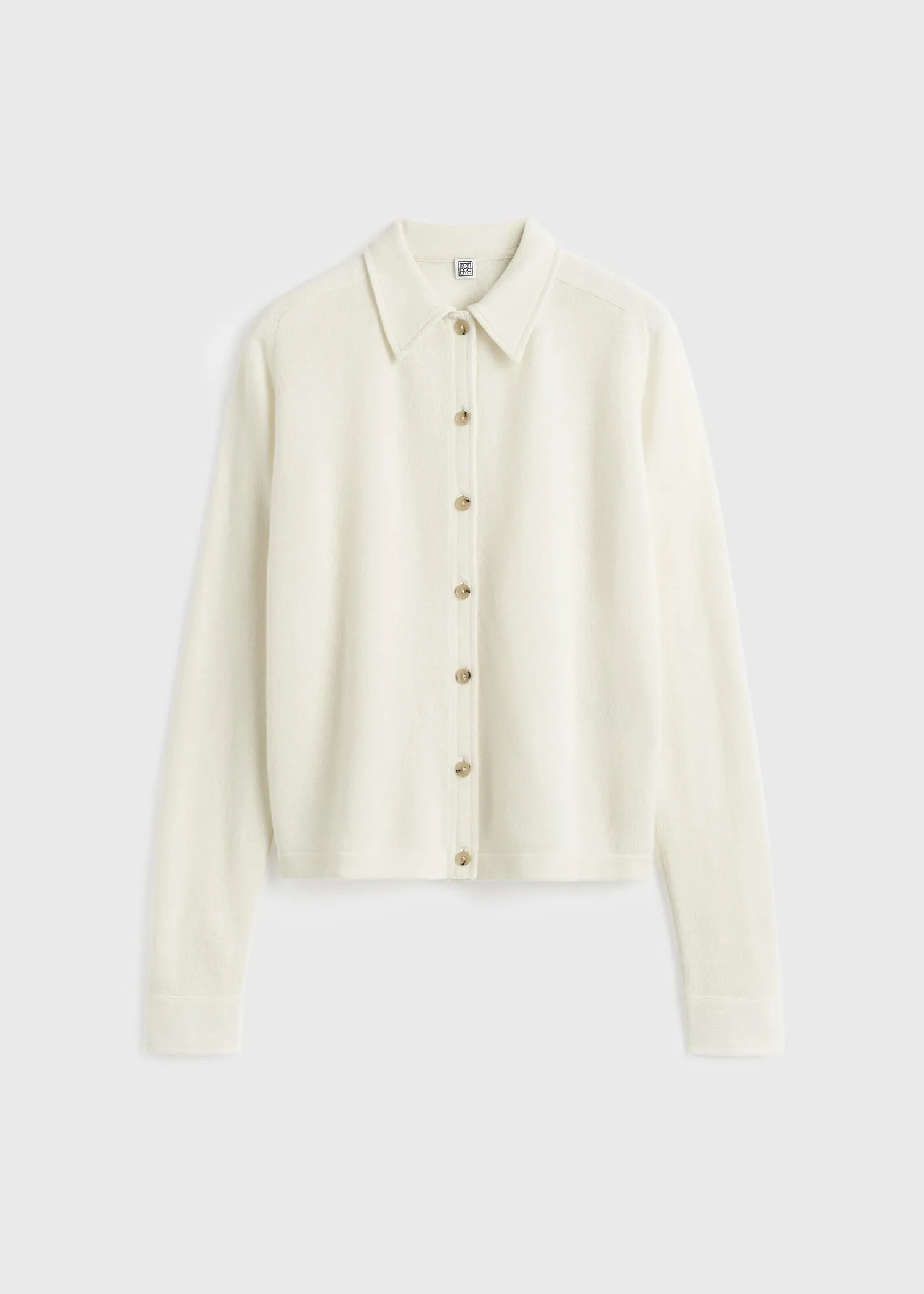 Raglan-sleeve cashmere cardigan white sold by Toteme product image thumbnail 5