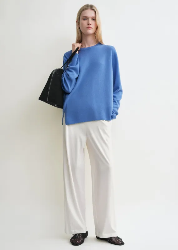 Crew-neck cashmere knit cornflower sold by Toteme