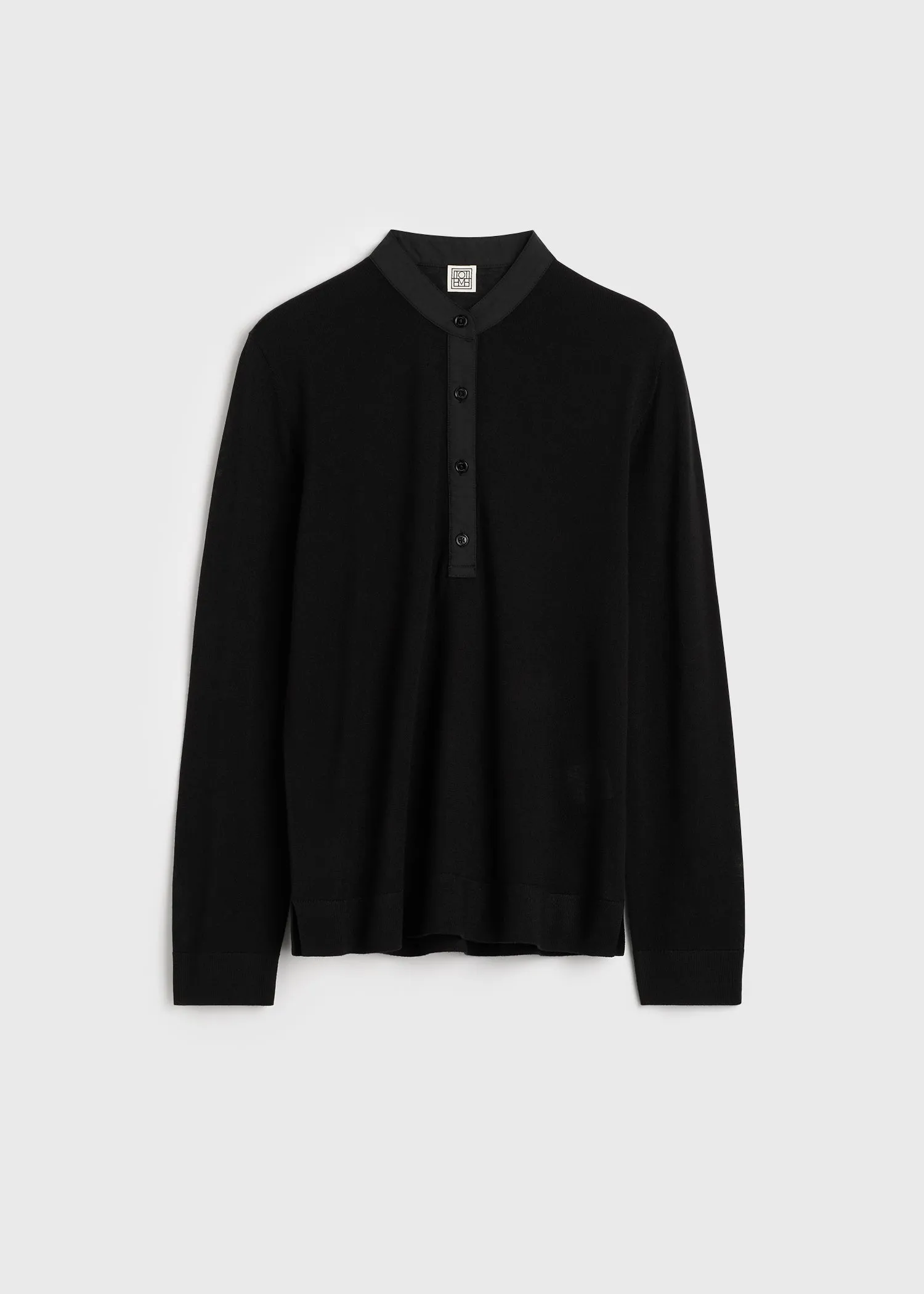 Wool silk knit black sold by Toteme product image thumbnail 5