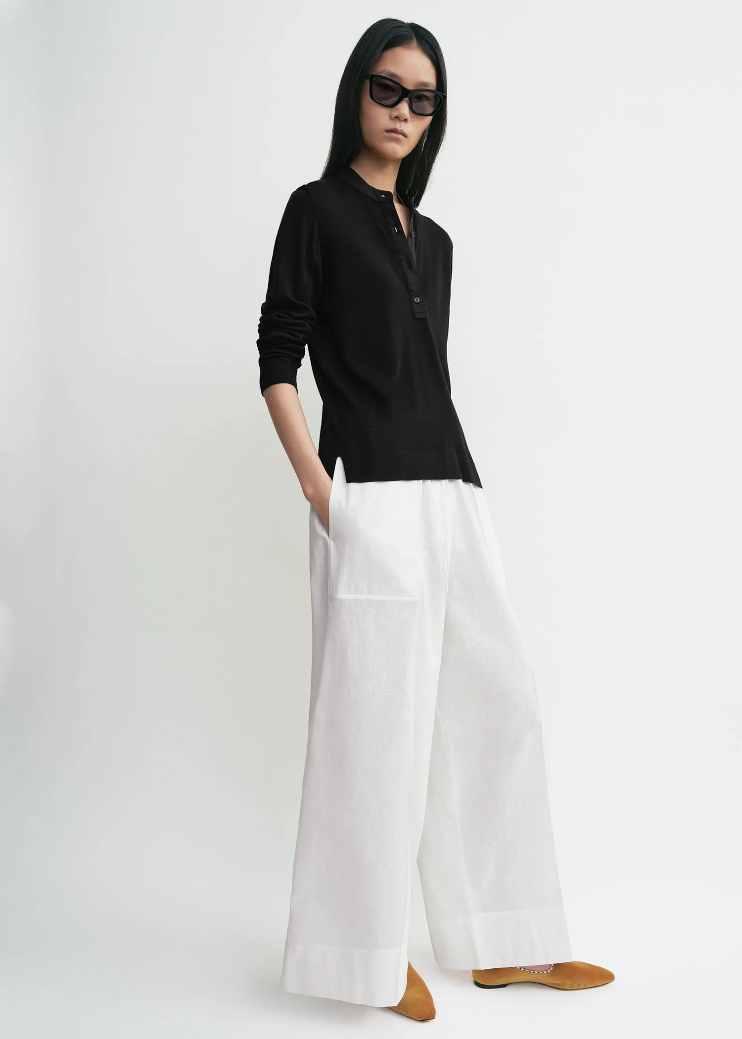 Wool silk knit black sold by Toteme product image thumbnail 2