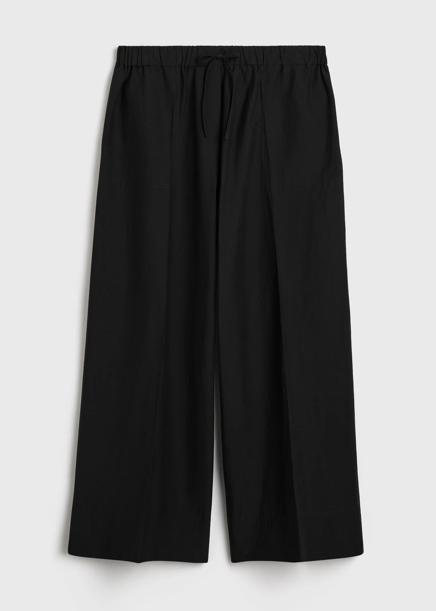 Wide summer trousers black sold by Toteme product image thumbnail 5