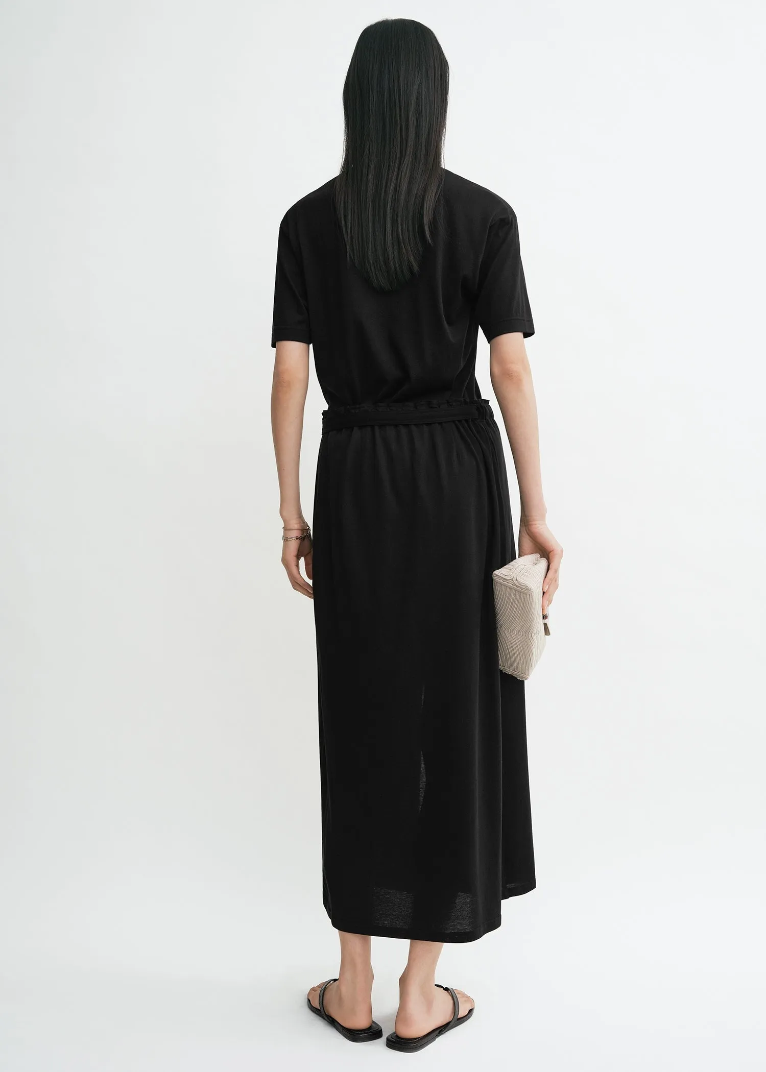 Wrap skirt black sold by Toteme product image thumbnail 3