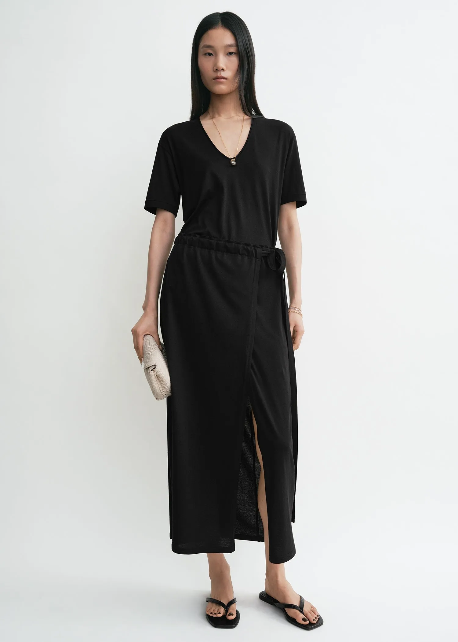 Wrap skirt black sold by Toteme product image thumbnail 2