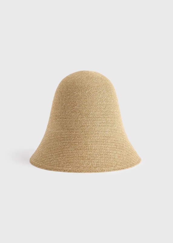 Paper sun hat honey sold by Toteme
