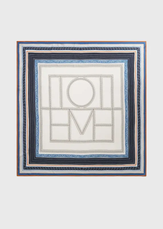 Collector scarf ecru/navy sold by Toteme