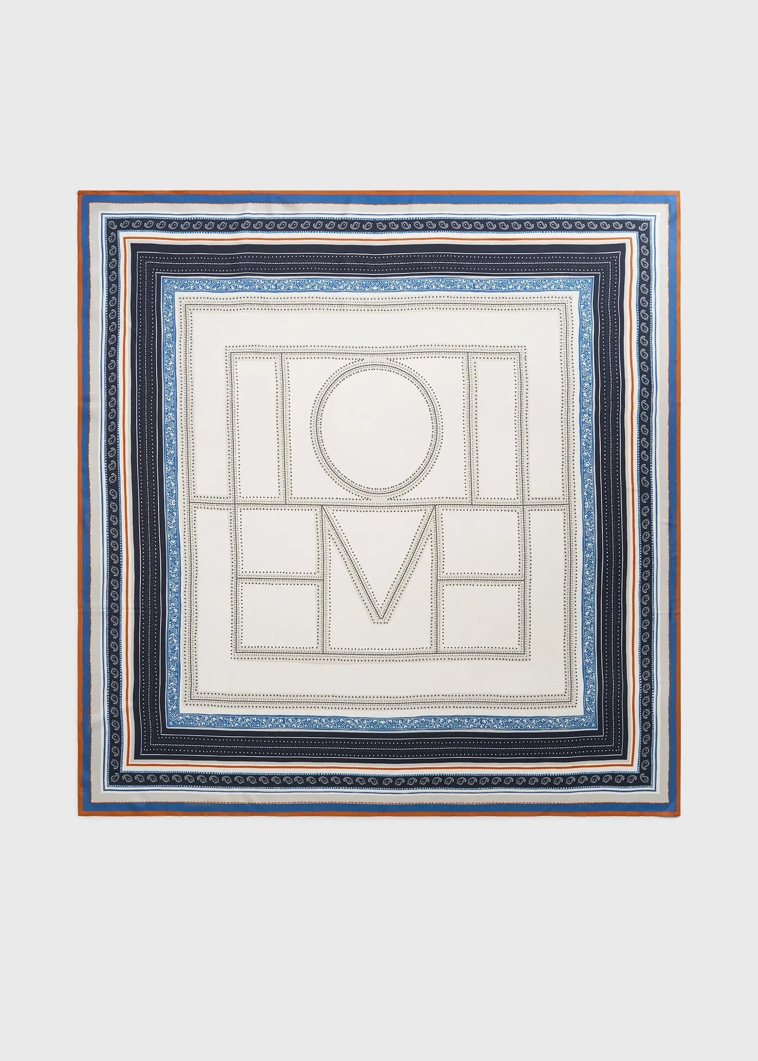 Collector scarf ecru/navy sold by Toteme