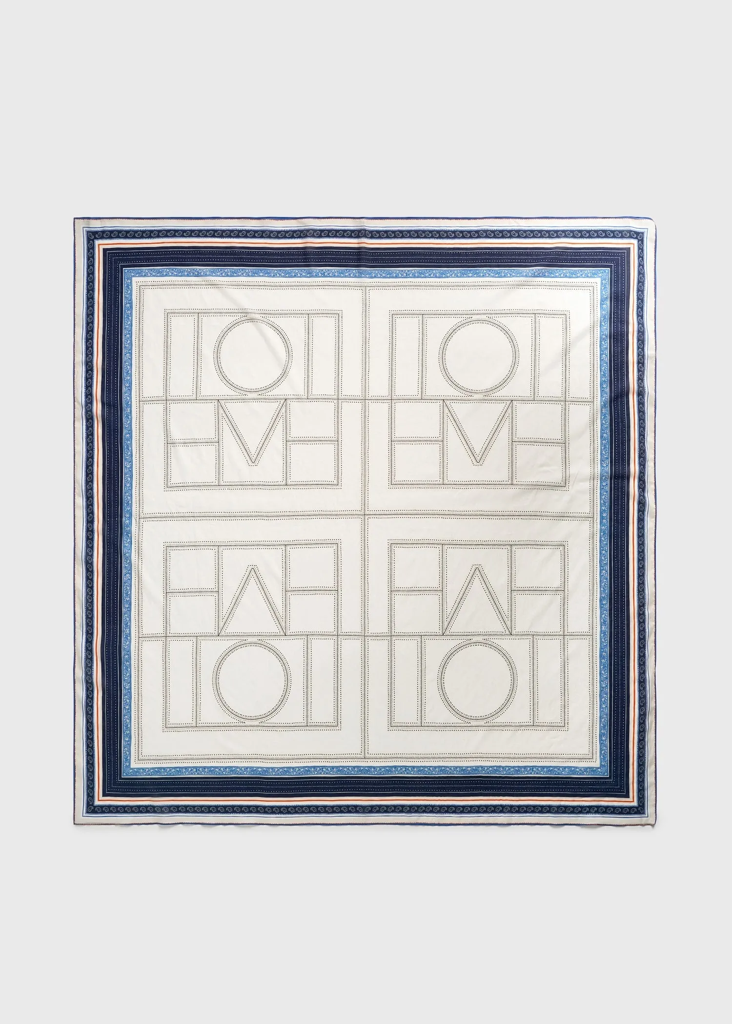 Collector sarong ecru/navy sold by Toteme