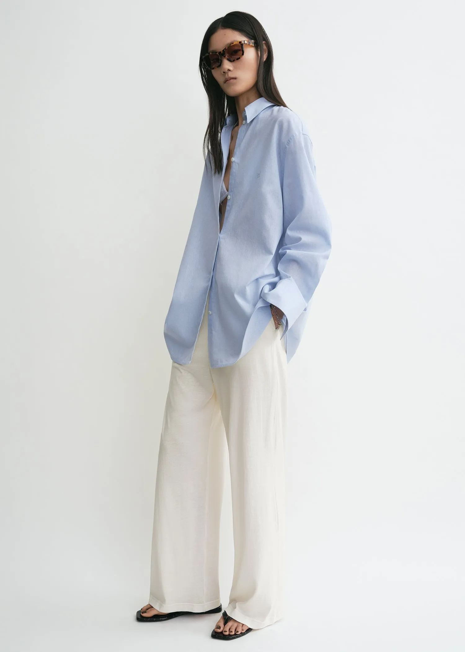 Oversized summer shirt sky sold by Toteme product image thumbnail 2