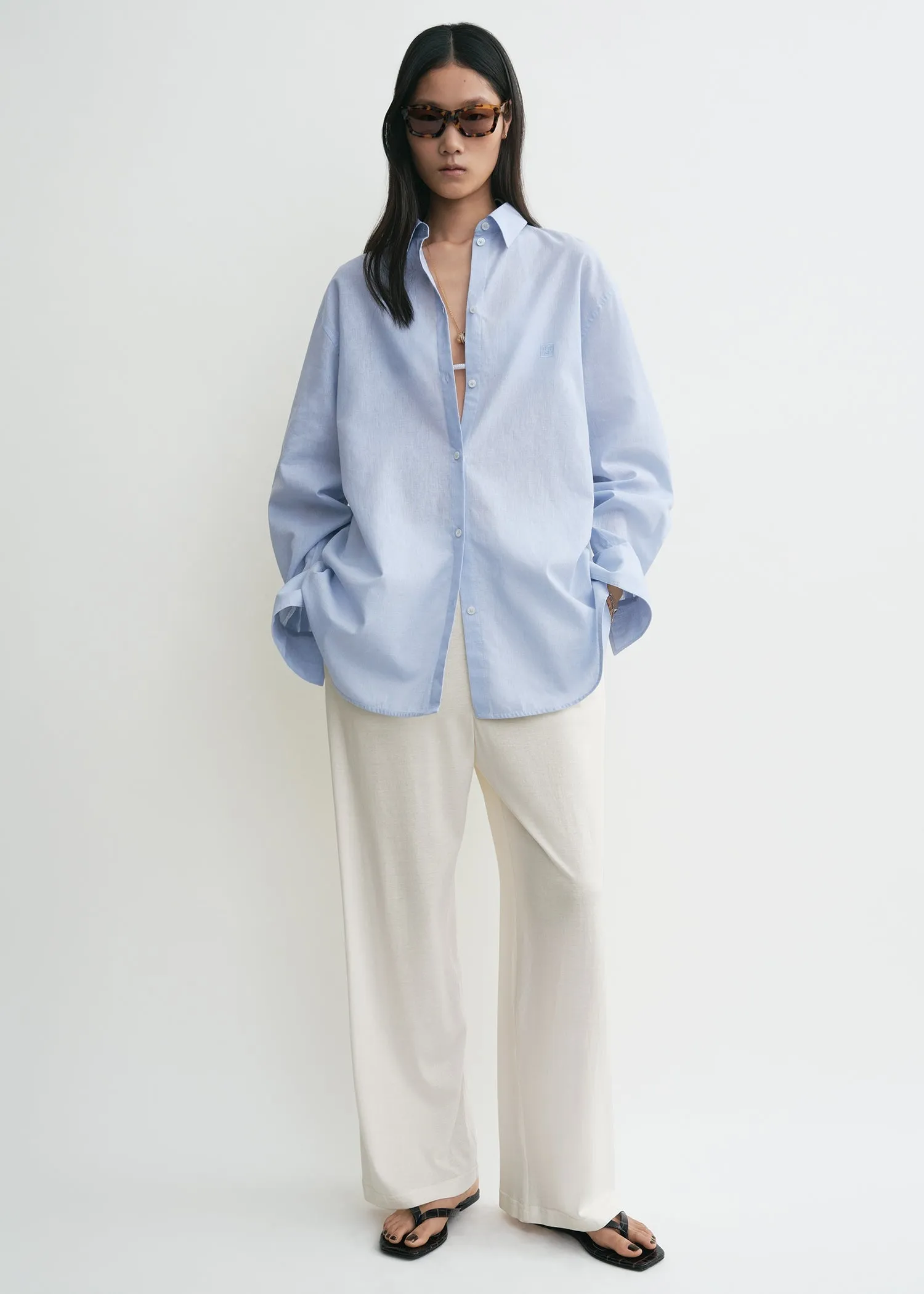 Oversized summer shirt sky sold by Toteme