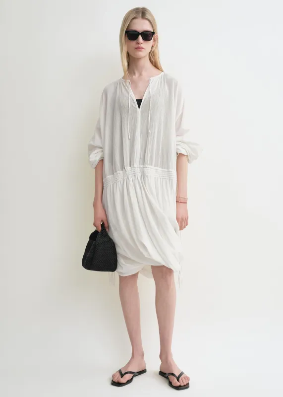 Drawstring dress off-white sold by Toteme
