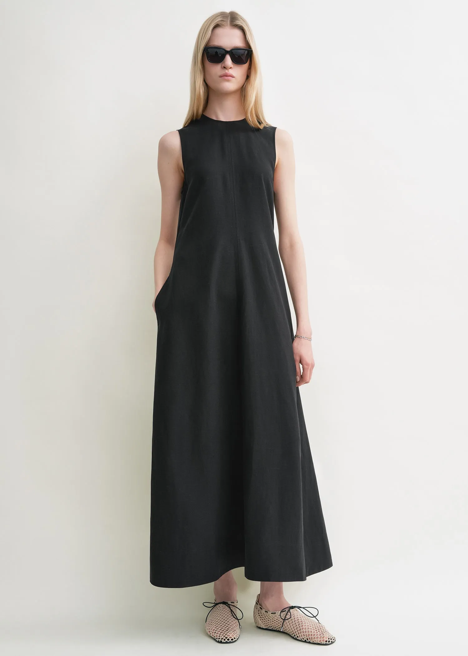 Fluid summer dress black sold by Toteme product image thumbnail 2