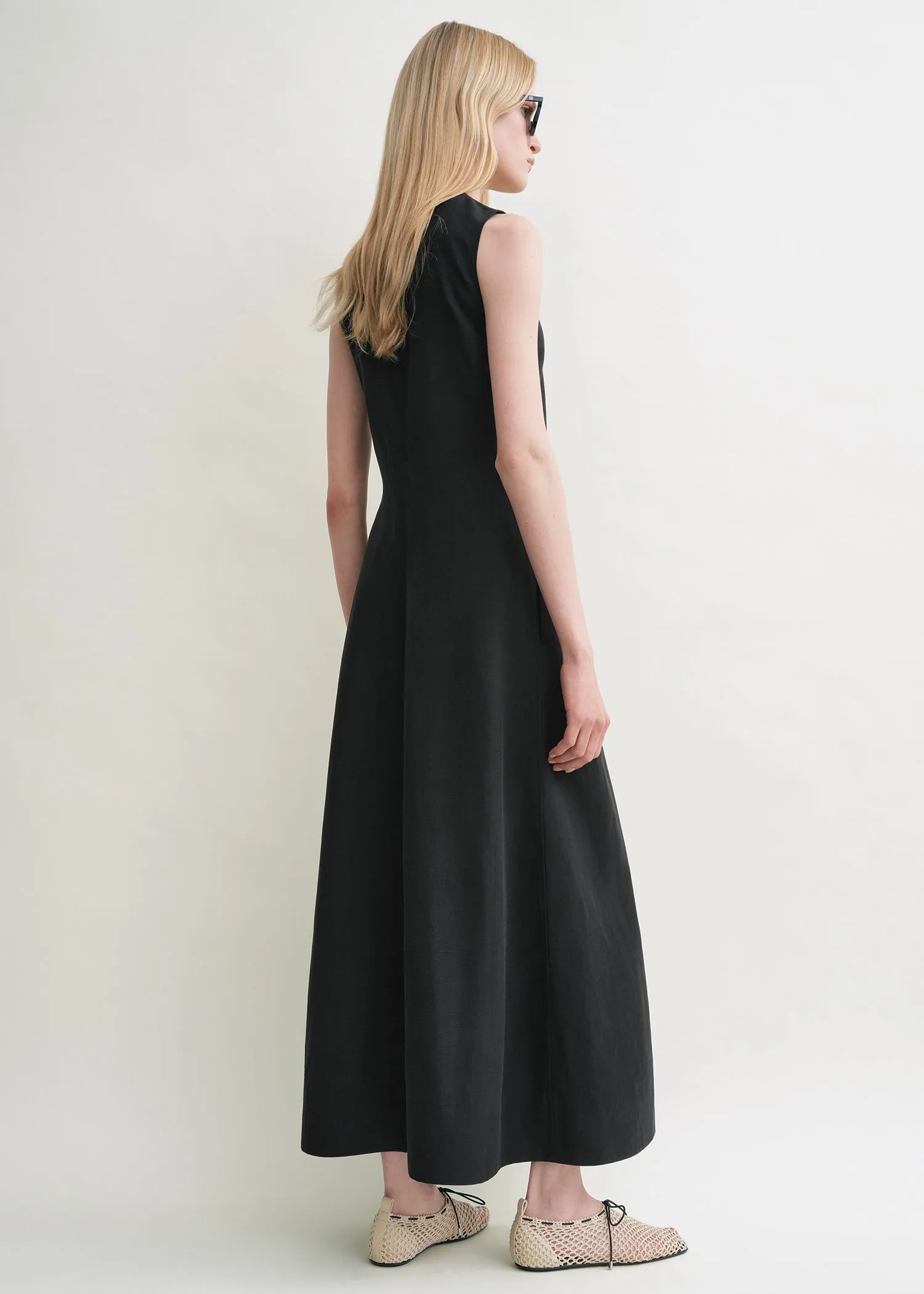 Fluid summer dress black sold by Toteme product image thumbnail 3