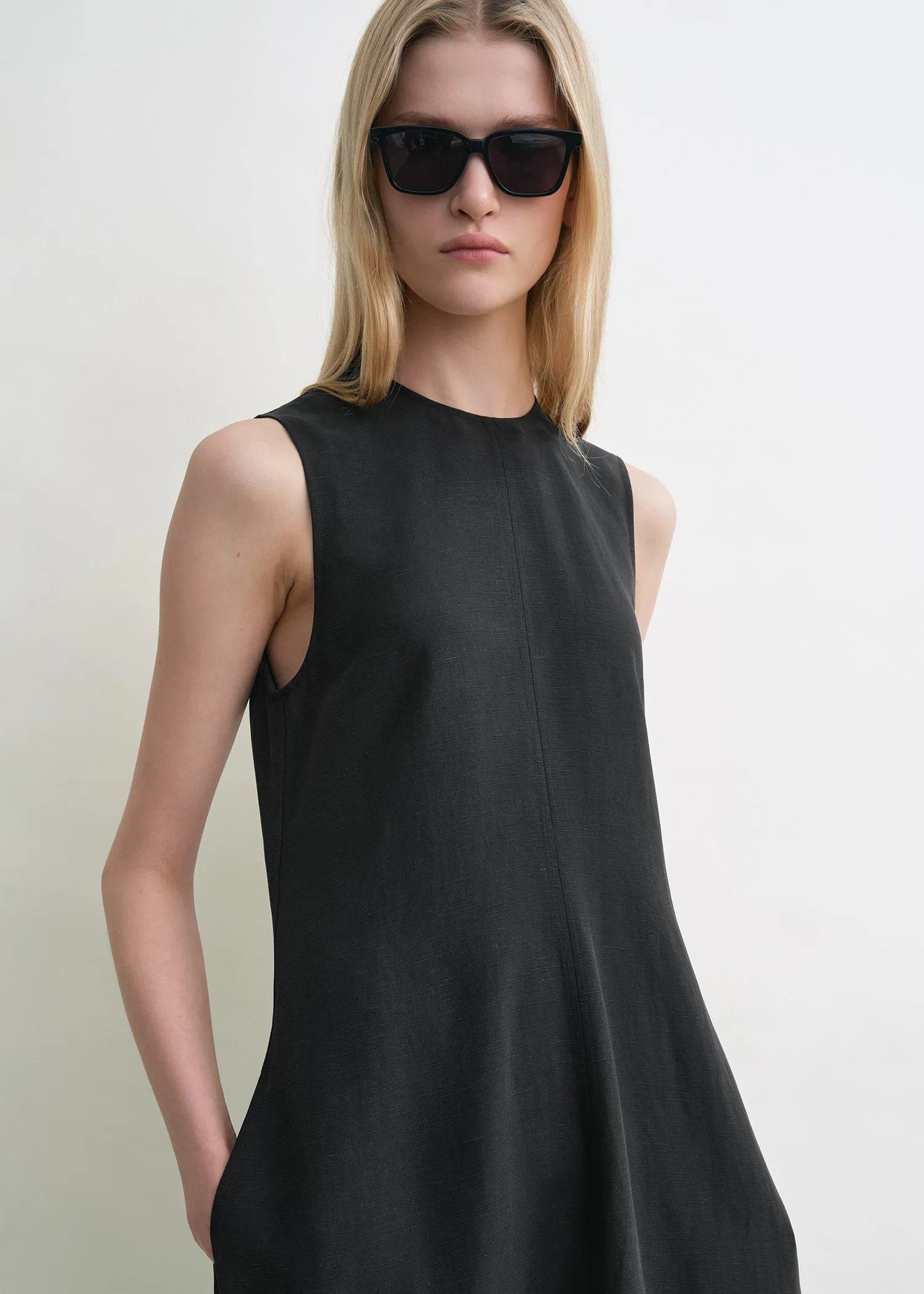 Fluid summer dress black sold by Toteme product image thumbnail 4