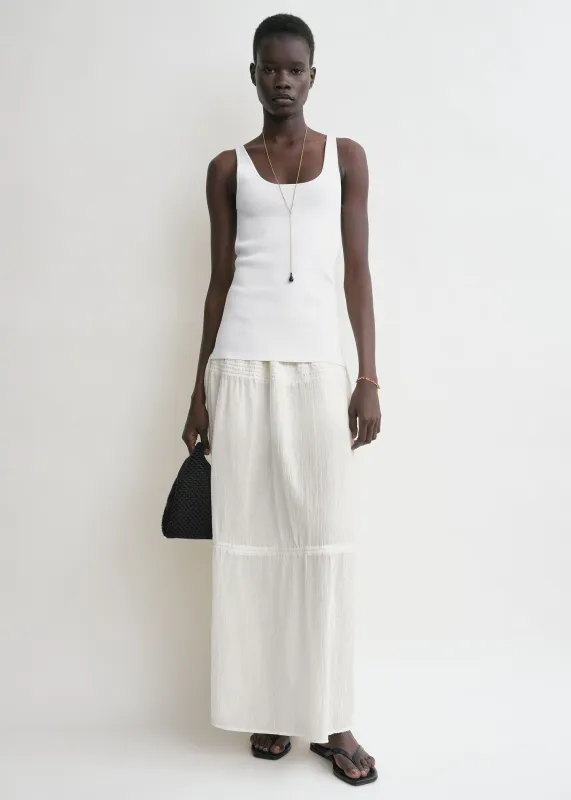 Drawstring skirt off-white sold by Toteme