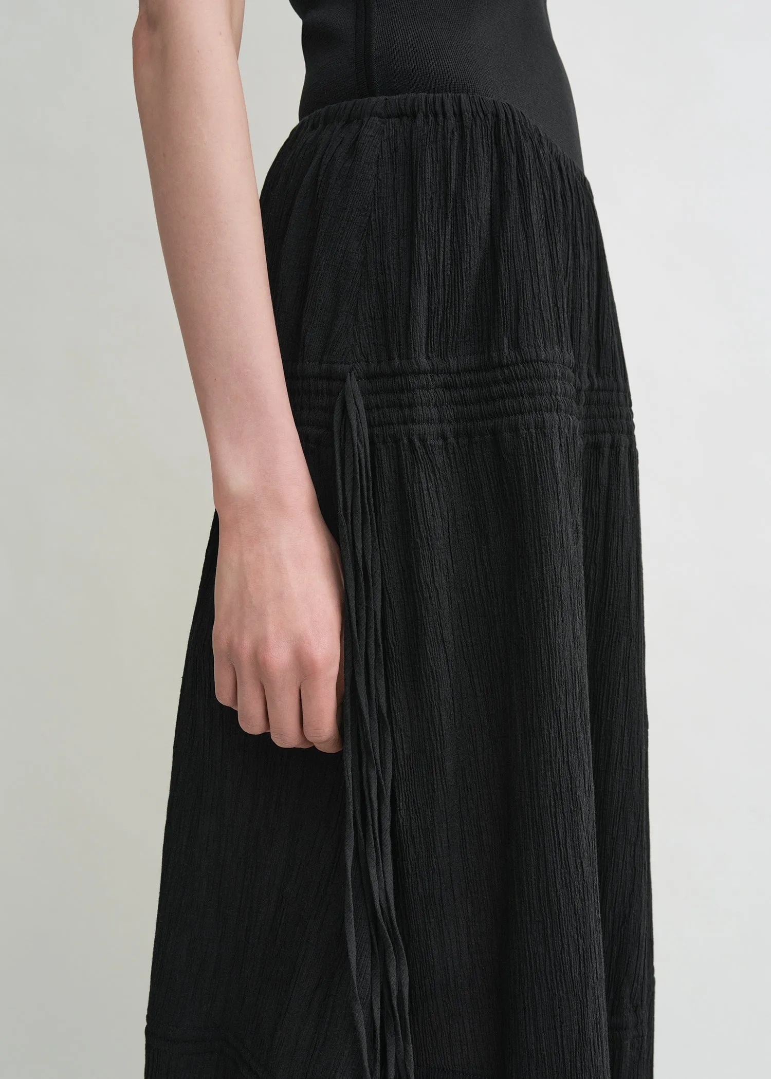 Drawstring skirt black sold by Toteme product image thumbnail 4