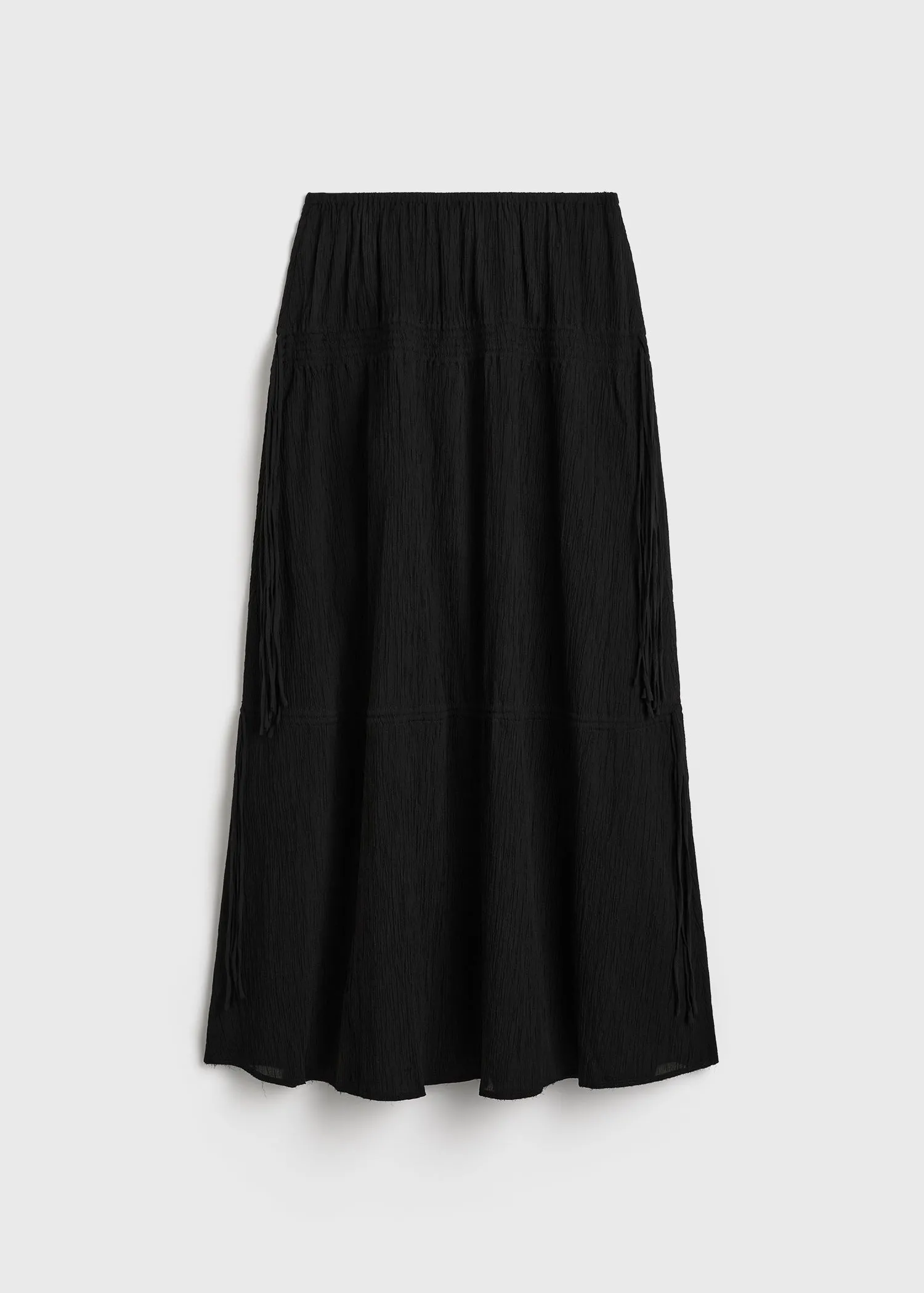 Drawstring skirt black sold by Toteme product image thumbnail 5