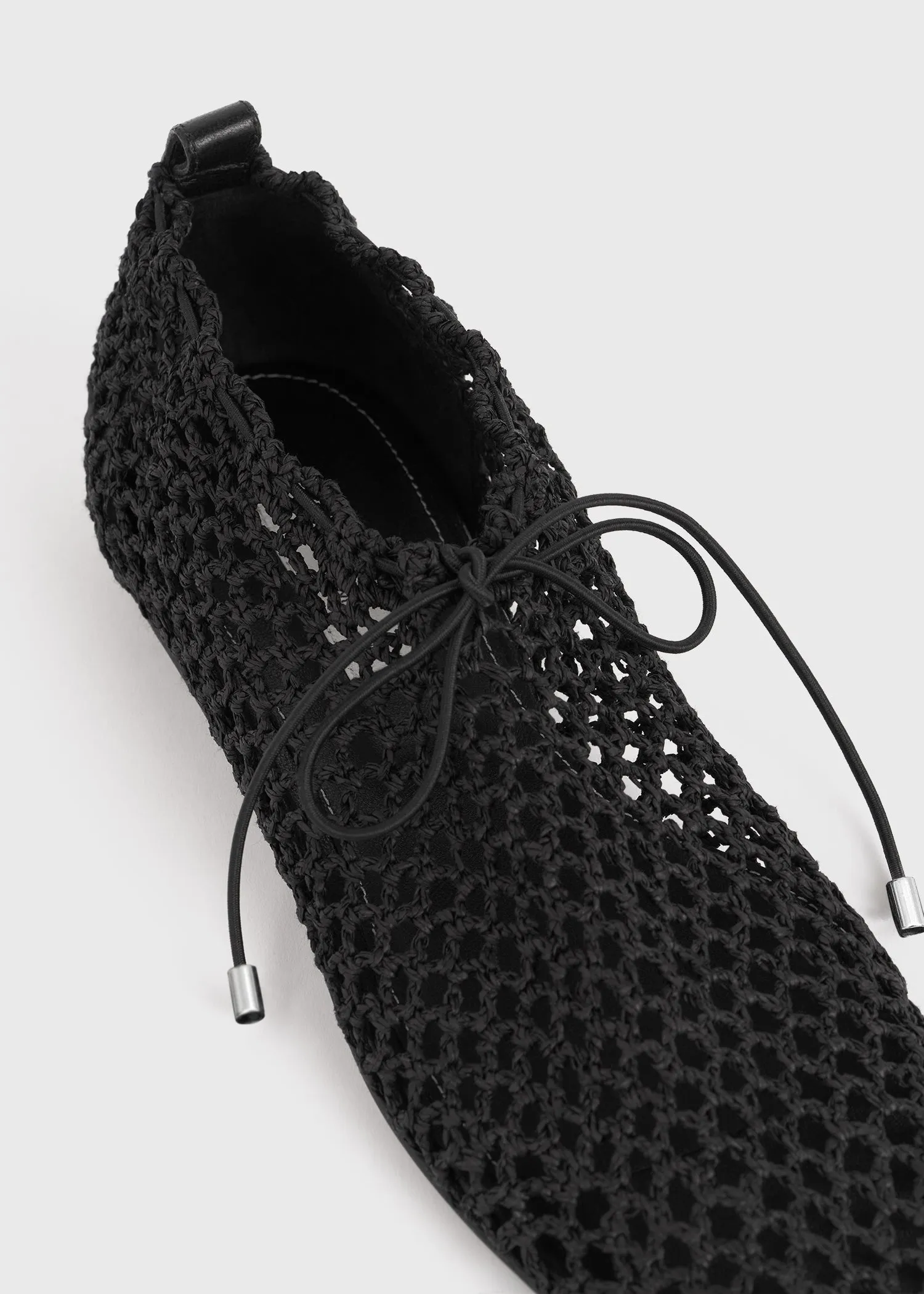 Crochet ballerinas black sold by Toteme product image thumbnail 4