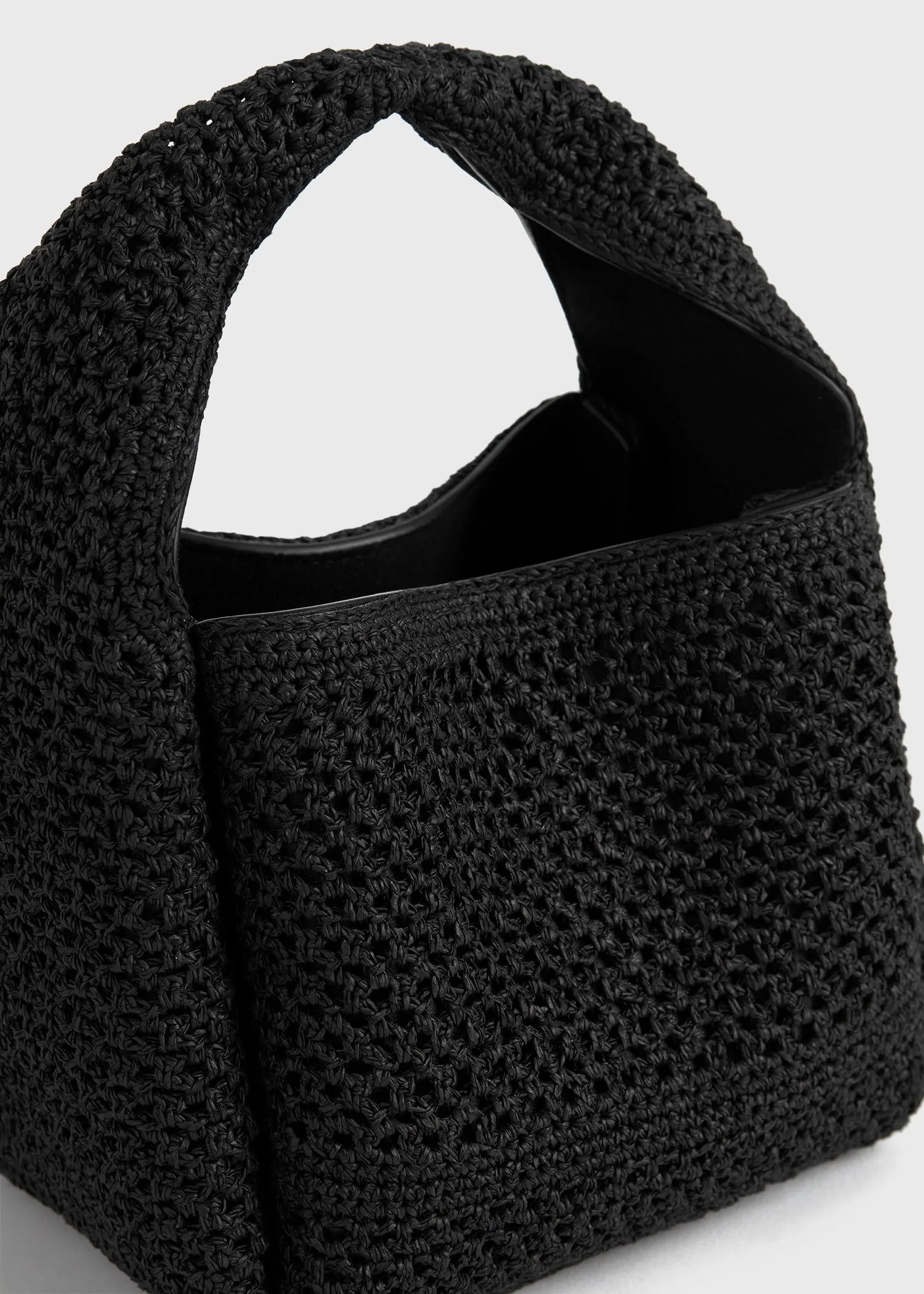 Petite crochet bucket bag black sold by Toteme product image thumbnail 4
