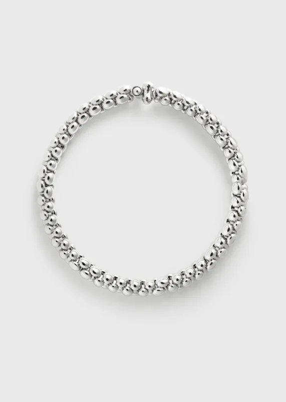 Pebble collar silver sold by Toteme