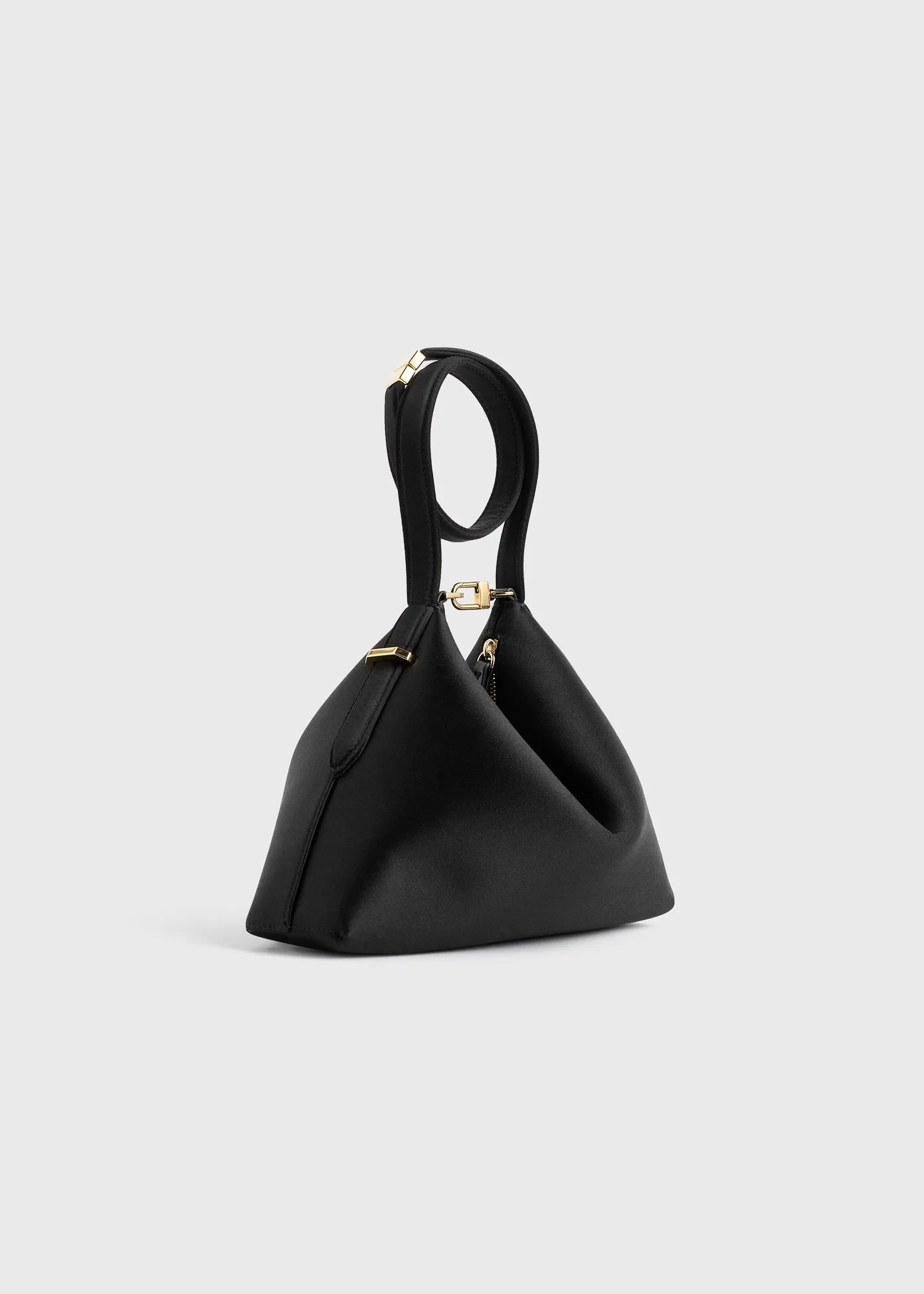 Bevel satin wristlet black sold by Toteme product image thumbnail 4